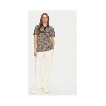 Tricou polo cu imprimeu grafic si logo
