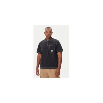 Tricou polo din bumbac cu striatii