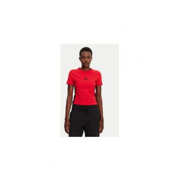 Tricou slim fit cu detaliu logo -