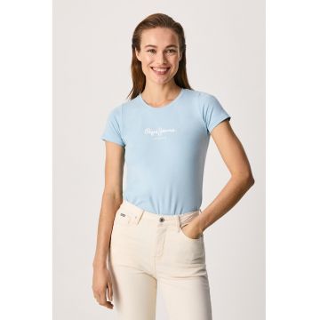 Tricou slim fit cu logo