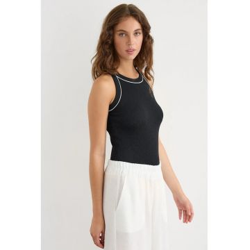 Maiou tricotat  negru