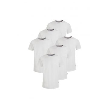 Set de tricouri cu model uni - 6 perechi