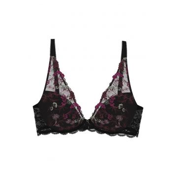 Sutien cu dantela cu model floral