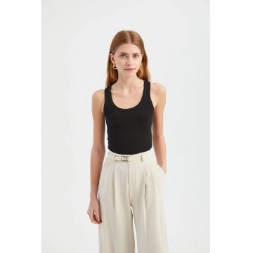 Top dama -  camisol - negru - jerseu