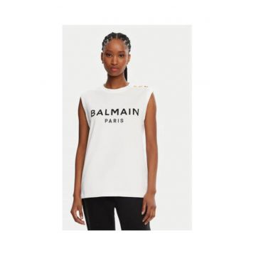 Top  femei - alb - 100% bumbac -