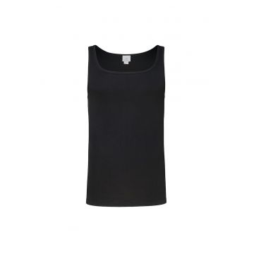Top slim fit din bumbac