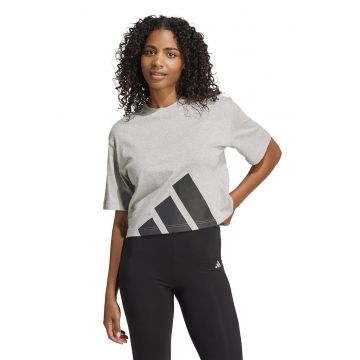Tricou boyfriend crop lejer