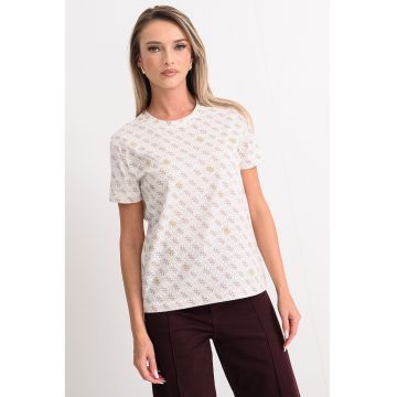 Tricou cu imprimeu logo pentru fitness