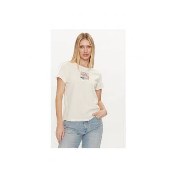 Tricou dama -  231766 - Ecru - Bumbac -