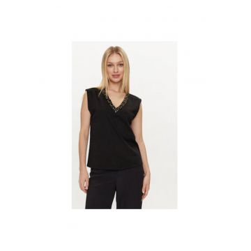 Tricou dama -  304227462 - Bumbac - Negru