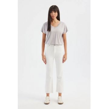 Tricou dama  alb - jerseu