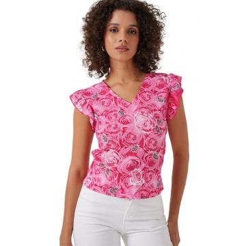 Tricou dama -  Poliester/Lycra - Roz