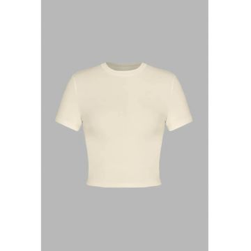 Tricou dama -  poliester/viscoza/elastan - bej