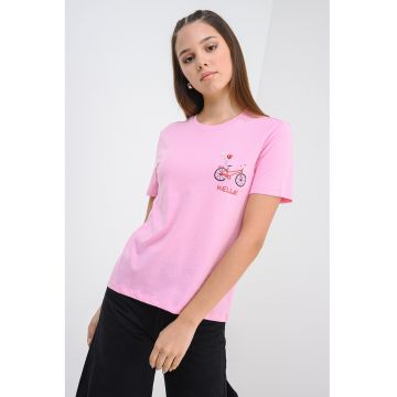 Tricou de bumbac organic cu imprimeu