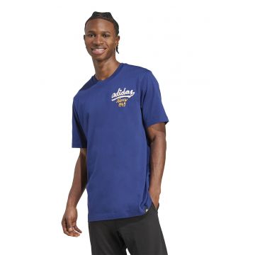 Tricou din bumbac cu imprimeu pe partea din spate Tricou din bumbac cu imprimeu pe partea din spate