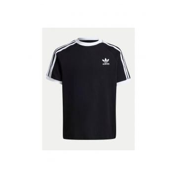 Tricou din bumbac cu logo contrastant