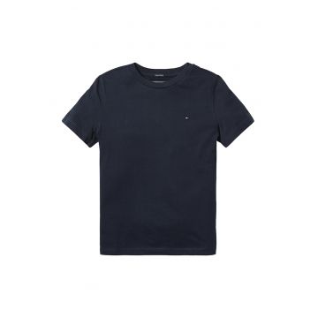 Tricou din bumbac organic cu decolteu la baza gatului