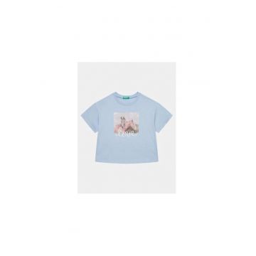 Tricou fete -  303816391 - Bumbac - Albastru