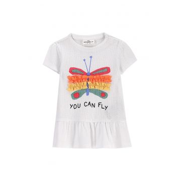 Tricou fete  WC5143201TGN - Bumbac - Alb