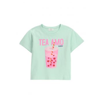 Tricou fete  WC5143203HGJ - Bumbac/Elastan - Verde