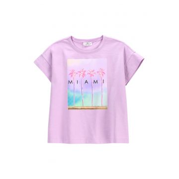 Tricou fete  WC5143205IGJ - Bumbac/Elastan - Mov