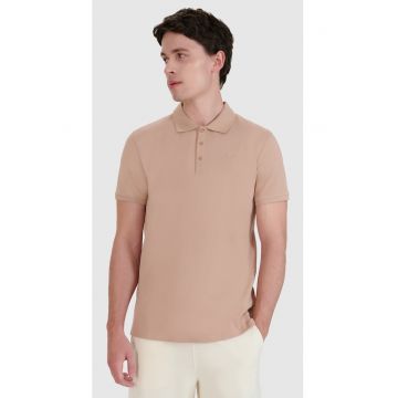 Tricou Polo Barbati  Bej - Bumbac 100% - S-XXL
