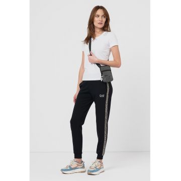 Tricou regular fit cu logo pe umar Tricou regular fit cu logo pe umar