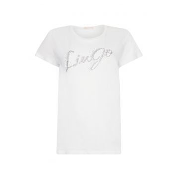Tricou slim fit cu logo