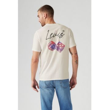 Youth Tricou cu decolteu la baza gatului si imprimeu logo Youth Tricou cu decolteu la baza gatului si imprimeu logo