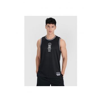 Maieu sport barbati  supradimensionat - sintetic - negru Maieu sport barbati  supradimensionat - sintetic - negru