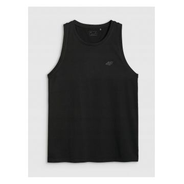 Maiou barbat  negru - bumbac 100% - croiala normala Maiou barbat  negru - bumbac 100% - croiala normala
