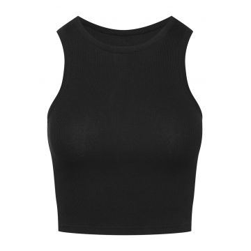 Maiou dama -  Bumbac/Elastan - Negru Maiou dama -  Bumbac/Elastan - Negru