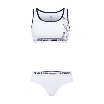 Set de bustiera si chiloti cu logo