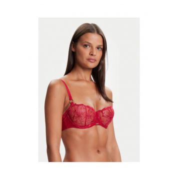 Sutien balconette -  sintetic - rosu - Sutien balconette -  sintetic - rosu -