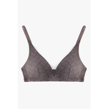 Sutien din dantela cu burete si model floral