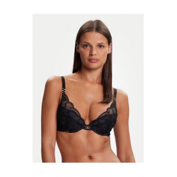 Sutien push-up -  negru - material sintetic - Sutien push-up -  negru - material sintetic -