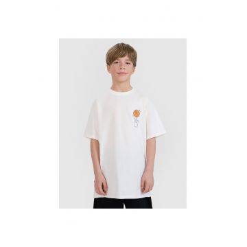 Tricou baieti JRSS25TTSHM2639-11S - 4F - Bumbac - Alb Tricou baieti JRSS25TTSHM2639-11S - 4F - Bumbac - Alb