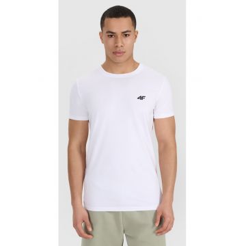 Tricou barbati  slim fit - pachet de 2 - alb - bumbac
