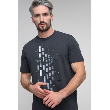 Tricou cu imprimeu geometric Tricou cu imprimeu geometric