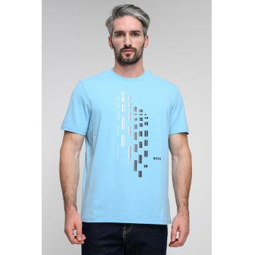 Tricou cu imprimeu geometric Tricou cu imprimeu geometric