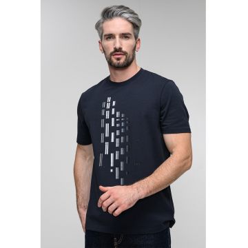 Tricou cu imprimeu geometric Tricou cu imprimeu geometric