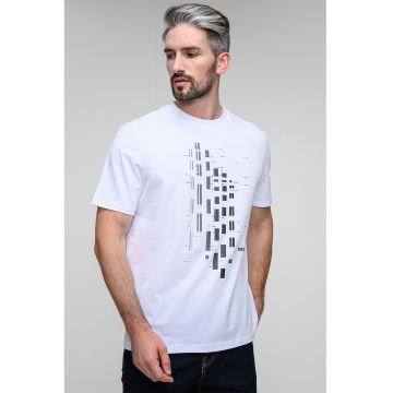 Tricou cu imprimeu geometric Tricou cu imprimeu geometric