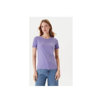 Tricou dama  3GA2E16A2 - Bumbac - Mov
