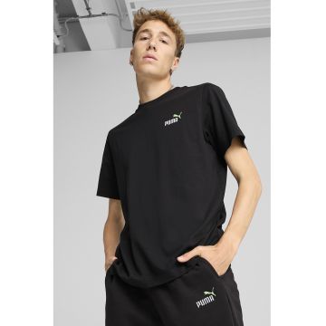 Tricou de bumbac cu decolteu la baza gatului Tricou de bumbac cu decolteu la baza gatului