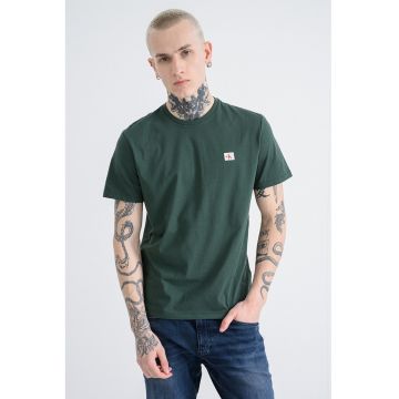 Tricou de bumbac cu insigna logo Tricou de bumbac cu insigna logo