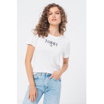 Tricou din amestec de bumbac organic cu logo