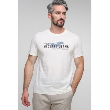 Tricou din bumbac cu imprimeu logo