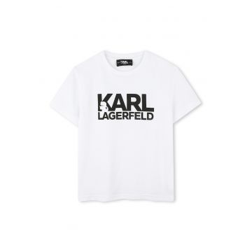 Tricou din bumbac cu imprimeu logo