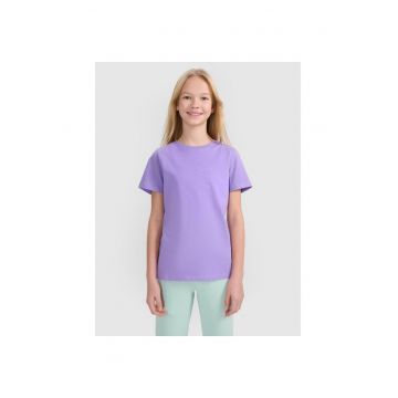 Tricou Fete  Junior - Bumbac 100% - Violet - Marime 152 - SS25 - Stil Sport - Casual si Sport - Imprimeu  Tricou Fete  Junior - Bumbac 100% - Violet - Marime 152 - SS25 - Stil Sport - Casual si Sport - Imprimeu