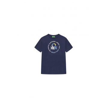 Tricou pentru baieti  3I1XC10N3 - Bumbac organic - Bleumarin Tricou pentru baieti  3I1XC10N3 - Bumbac organic - Bleumarin